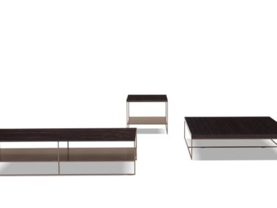 Тумба столик Minotti Calder бронза
