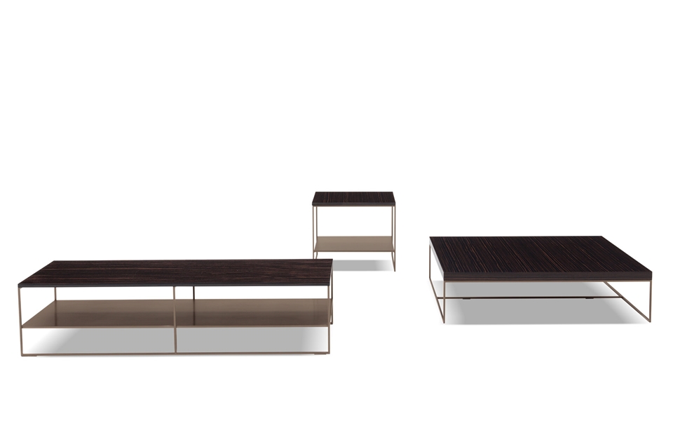 Тумба столик Minotti Calder бронза