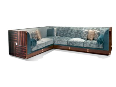 Обитый диван угловой 90° Francesco Molon D542.02 PARK AVENUE