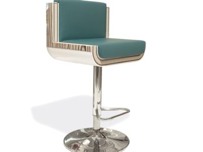 Поворотный обитый барный стул Francesco Molon S535 MANHATTAN