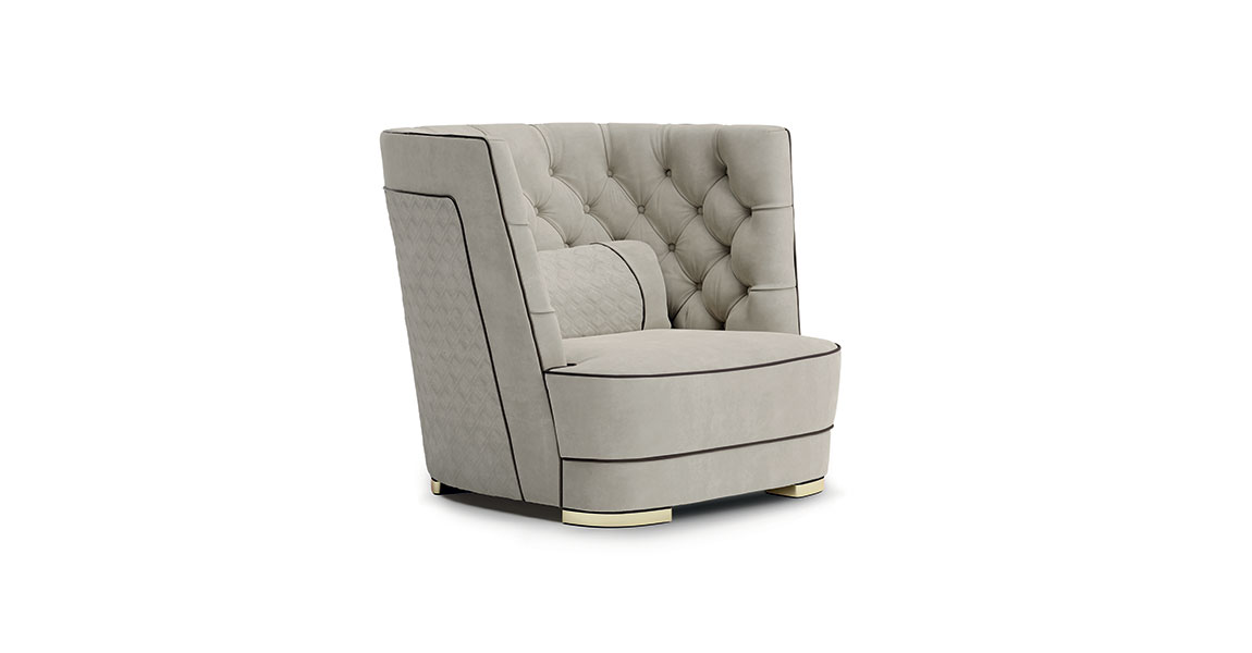 Кресло Vittoria Frigerio Greppi High Capitonne