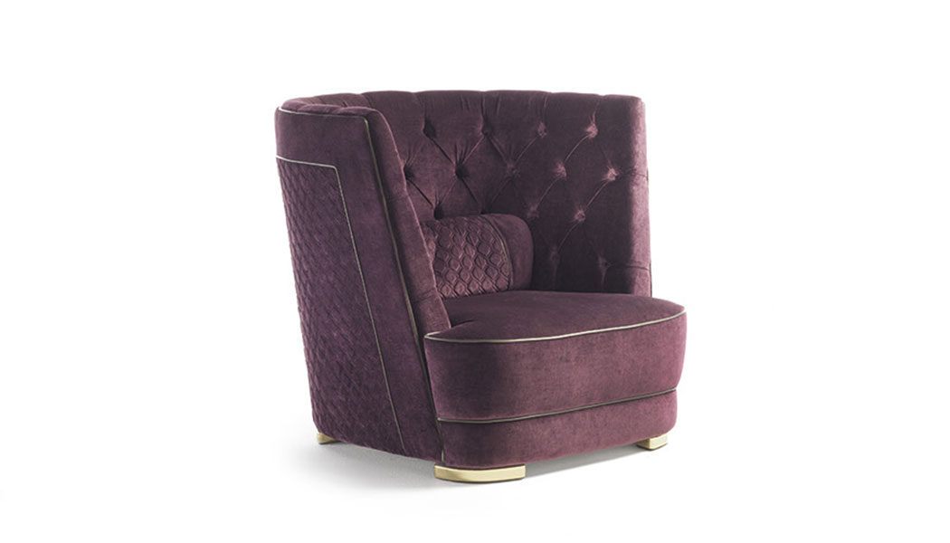 Кресло Vittoria Frigerio Greppi High Capitonne дизайнер VF Design Studio