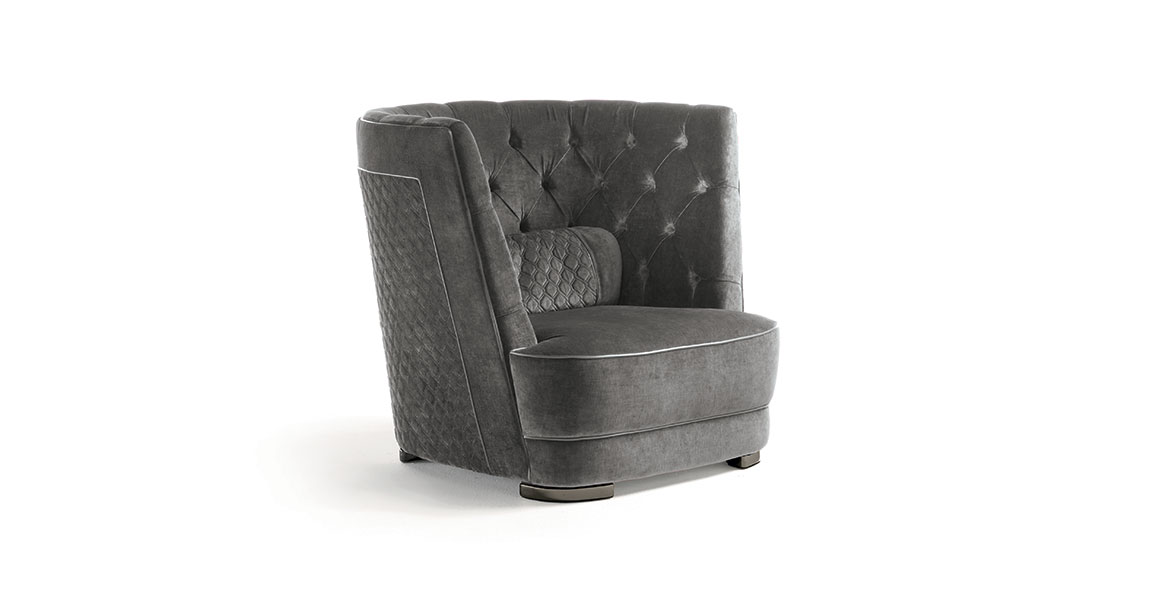 Кресло Vittoria Frigerio Greppi High Capitonne