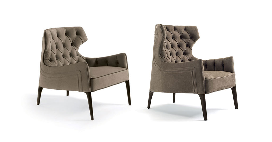 Кресло Vittoria Frigerio Piola Capitonné