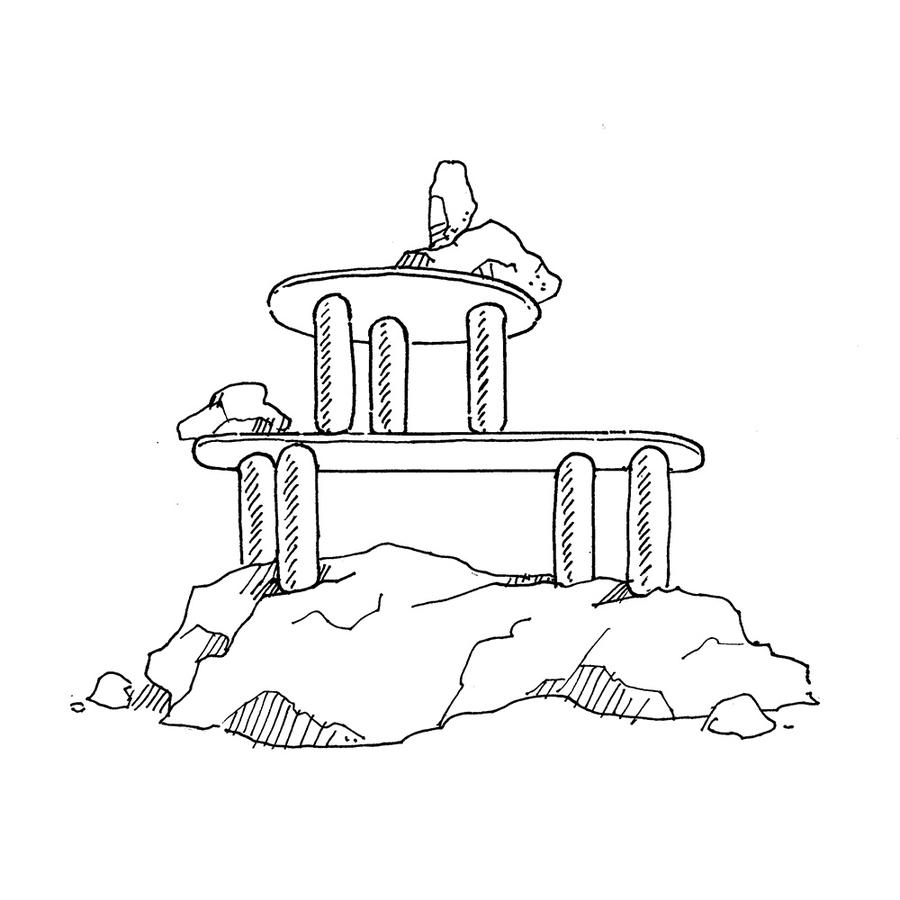 Стол Morelato Dolmen