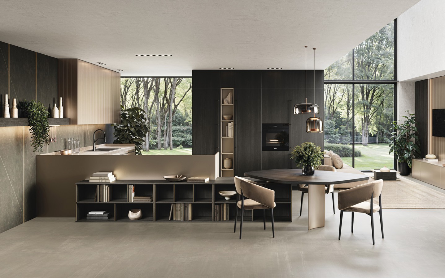 Кухня Guzzini e Fontana FLAT COSMIC