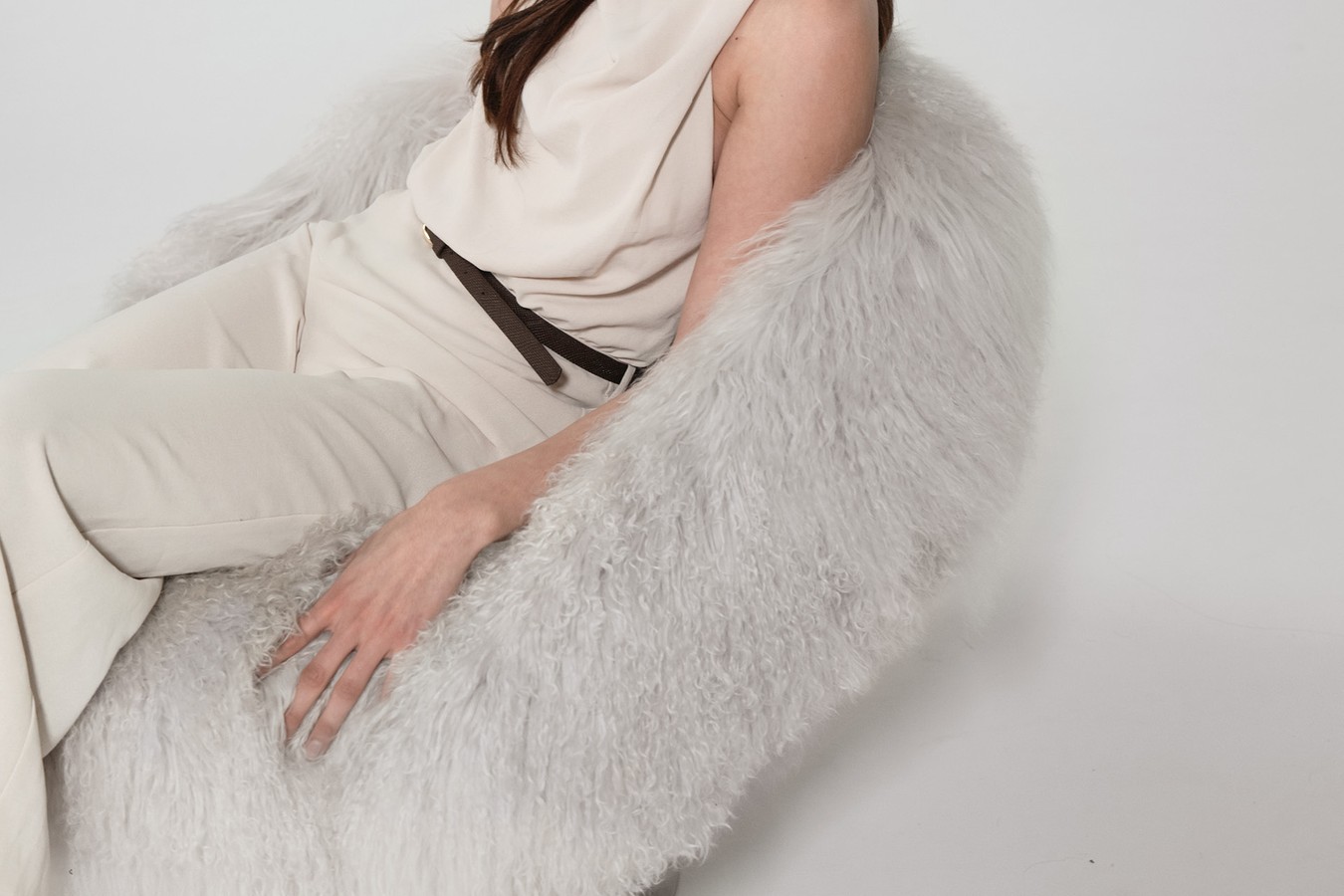 Кресло Giorgio Collection Chantal occasional in mongolian cashmere